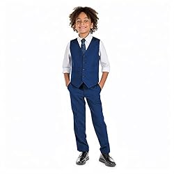 Marvelous World Boys' Suits Slim Fit Vest Set 2