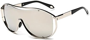 Xrapid TM Integral Men's Sunglasses Driving Wrap Metal Sun Glasses For Men Cool Windproof Sunglasses Outdoor UV400 Eyewear Oculos 8792[ Silver ]