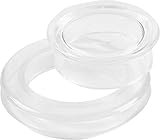 Patio Umbrella Ring & Plug Set, Clear Plastic, 2-In Diameter - Quantity 2