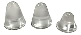 Cone Shaped Clear Rubber Bumpers - 16 PC Combo - Made in USA - Tall Rubber Feet Spacers for Electronics, Computer Audio Equipment, Car Truck Bug Deflector, Cutting Boards, Picture Frames, Cabinet Door