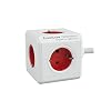 Segula tafelstopcontact PowerCube ext. 5-voudig rood 1, 5m 50450