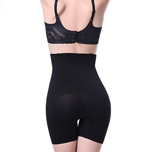 HJuyYuah Women Slimming Seamless High Waist Thermal Body Shaper Body Control Bodysuit Black
