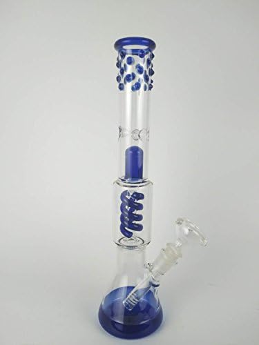 Hand made Thick Water Pipes ，Tall 14 Inchs (blue)
