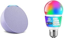 Echo Pop with Energetic Smart Color Bulb
