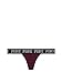 Victoria's Secret PINK Logo Thong Panty Black Cherry