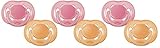Philips AVENT Freeflow Pacifier BPA, Free Pink / Orange, 6-18 Months, 6 Count