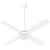 Quorum 20524-8 Expo 52" Ceiling Fan with Lights, Studio White