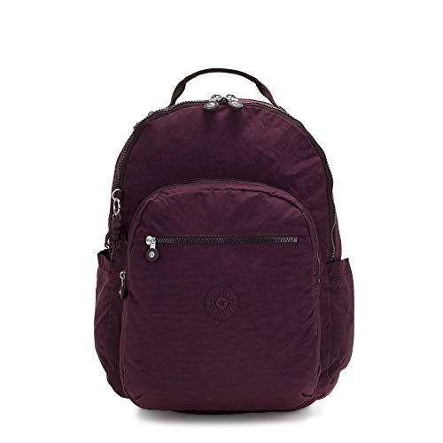 Purple Kipling Backpack. Kipling Seoul Go Laptop, Padded, Adjustable