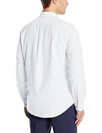 Goodthreads Camisa Oxford sólida, de mangas largas, ajuste estándar, para hombres