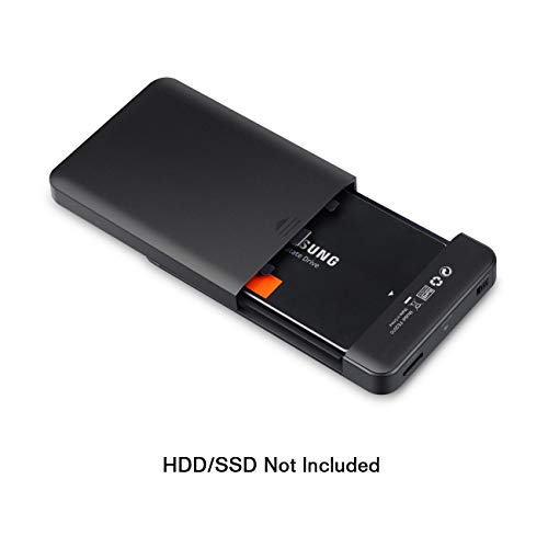 Inateck USB 3.0 External Hard Drive Enclosure Case Fit 9.5mm 7mm 2.5