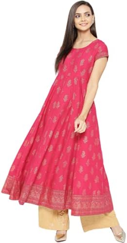 PoshakWomen's Cotton & Crepe Anarkali Kurta