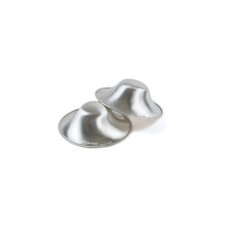 SILVERETTE The Original Silver Nursing Cups, Silverettes Metal Nipple Covers for Breastfeeding, Nursing Shield, 925…
