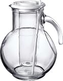 Bormioli Rocco Kufra Glass Pitcher with Ice Container and Lid, 72 3/4 oz (Kitchen)
