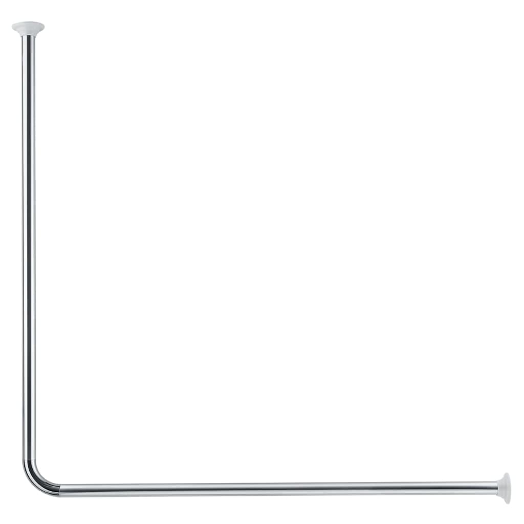 Kleine Wolke 0348101001 Shower Rail with Angular Rod 90 x 90 cm Diameter 25 mm Chrome