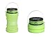 Trekk Solar Or USB Charging Camping Collapsable Lantern with Waterproof Silicone Storage | 3 LED Light Settings | Compact Camp Gear | Outdoor Survival Lamp for Hiking Fishing Emergency Flashlight