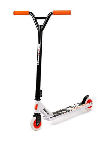 Vokul Kids Entry Level Freestyle Pro Stunt Scooter with Durable Frame -Reinforced Deck and 100mm Wheels - Beginner Rider Choice,Great Gift