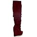 Spirit Moda Emma-1 Women's Slouchy Platform Wedge Heel Knee High Boots