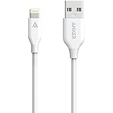 Anker PowerLine 3ft Apple MFi Certified Lightning to USB Cable Sturdy Charging Cord for iPhone 5/5s/5c 6/6s Plus, iPad mini/Air/Pro iPod touch(White)