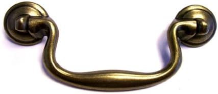 FP-88.DABM Fixed Bail Pull 4 in. CC Antique Brass (177) Box of 25