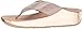 FitFlop Women's Crystall Sandal, Metallic Rose Gold, 7 M US