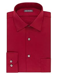 Camisas de vestir BIG FIT de Van Heusen para hombre Lux Sateen Stretch Solid (grande y alto)
