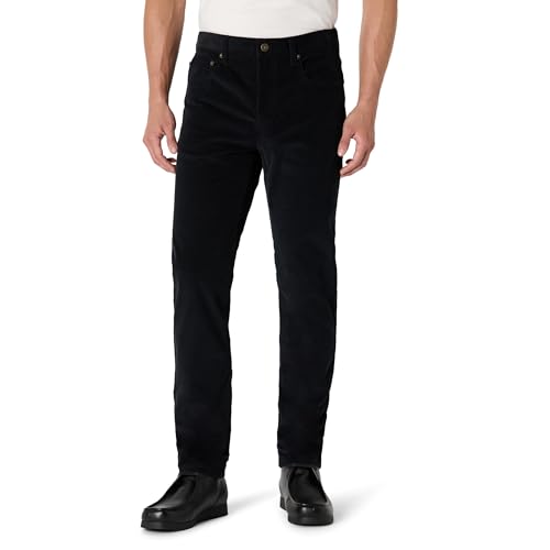 Amazon Essentials Men's Slim-Fit 5 Pocket Stretch Fine Wale Corduroy Pant, Blac…