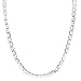 Sterling Silver 4.5mm - 8mm Mariner Link Chain Necklaces and Bracelets, 7.5