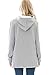 Bearsland Women's Maternity Sweater Clothes Nursing Sweatshirt Breastfeeding Hoodie With Pockets Gray