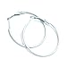 IBLUE Jewelry Women's Black Hoop Earrings Sets Stainless Steel 6 Pairs a Set