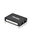 XtremPro 5-Port USB Powered 10/100Mbps Ethernet RJ45 Network Switch Hub - Black (61025)