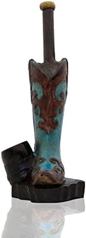 Handmade Tobacco Pipe American Native Indian Hand Painted Art Collectible (GIRLS BOOT)