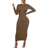 Sumche Women's Long Sleeve Bodycon Dress - Maxi Casual Fall Club Party Long  Tight Pencil Dresses, Black, L price in Saudi Arabia | Amazon Saudi Arabia  | kanbkam