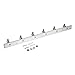HOMEIDEAS Coat Hook Rack Wall Mounted 16-Inch SUS304 Stainless Steel Brushed Nickel Towel and Key Hook Rail 6 Hooks