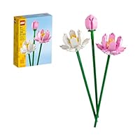 LEGO Lotus Flower - Building Toy for Kids, Girls & Boys, Ages 8+ - Artificial Lotus Flowers for Home Decor & Display - Creative Gift Idea for Her & Him - 40647