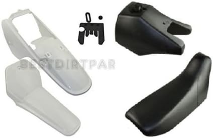 MAXFASTMAX(TM) YAMAHA PW80 PEEWEE PW 80 WHITE PLASTIC FAIRINGS KIT WITH SEAT AND GAS TANK