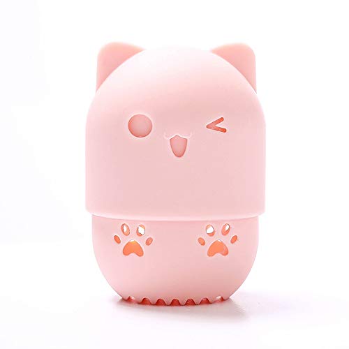Makeup Blender Sponge Case, Beauty Sponge Blender Washable& Reusable Protective Carrying Case for Foundation Blending Sponge Storage (Pink)