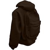 Linkpig Men's Travel Hoodie Creative Hood Sweatshirt with Backpack Zipper Casual Campus Coat Lightweight Outfits
