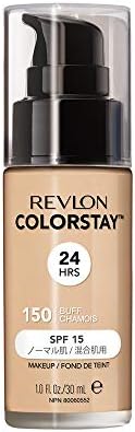 Lebron Collar Stay Makeup N 150 Buffing (Color Image: Natural Ivory SPF15) Foundation 1.0 fl oz (30 ml)