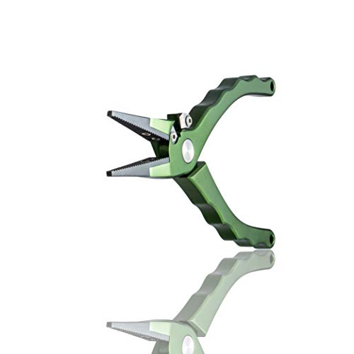 BITE Angelzubehör, professionelle Aluminium-Salzwasser-Angelzange, federbelastete Gummi-Einsatzgriffe… – Bild 6