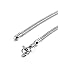 Jstyle Stainless Steel Snake Bracelets for Men Women Girls Bangle Bracelets Cable European Bead Charms 3mm 6.5-9 Inches