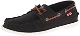 Levis Men's Parker Boat Shoe,Black,10 M US