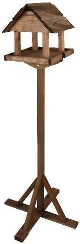 Kingfisher SOLID WOOD PREMIUM TRADITIONAL WOODEN BIRD TABLE. FEEDER HOUSE. TREATED.