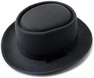 Rich Mbariket Pork Pie Hat Gray Medium/Large 22.5" Inside Circumference Polyester Cotton Blend