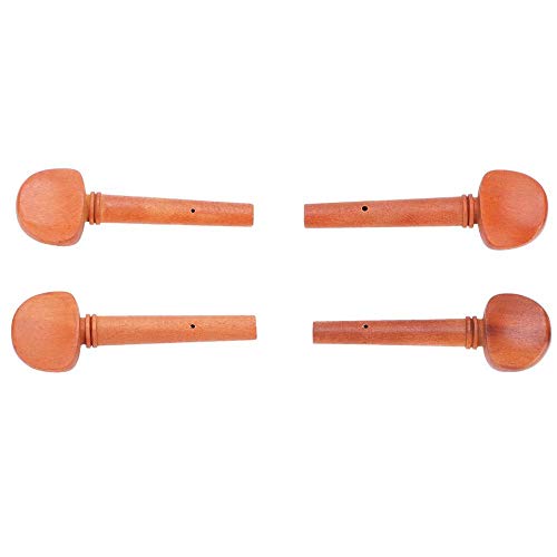 Alomejor 4Pcs Jujube Wood 4/4 Violin String Tuning Pegs Parts Replacement Instrument Accessory - Thumbnail 7