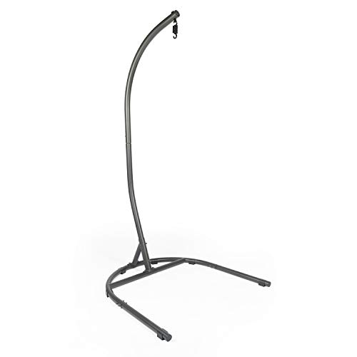 LAZZO Hammock Chair Stand, Indoor Outdoor CType Hanging Chair Stand, Heavy Duty Steel Solid