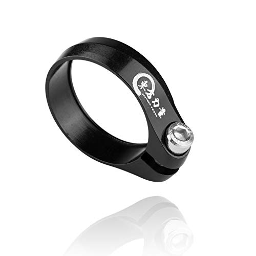 EASTERN POWER Seatpost Clamp, Bicycle 34.9mm Ultra-Light Seat Clamp, Anodized CNC Black Seat Post Clamp, Aluminum Alloy Seat Tube Lock Collar - Thumbnail 4