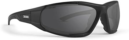 Epoch Lacrosse Foam-2 Padded Motorcycle Riding Sunglasses Black Frames Smoke Lens