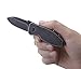 CRKT Squid Folding Pocket Knife: Compact EDC Straight Edge Tactical / Utility Knife with Stainless Steel Blade and Framelock Handle