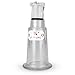 LeLuv Single Nipple Vacuum Cylinder with Fitting for Suction Pumping, Clear Polycarbonate Adult Toy, Medium