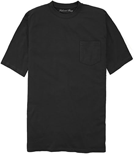 Falcon Bay Big & Tall Men's 100% Cotton Pocket T-Shirt